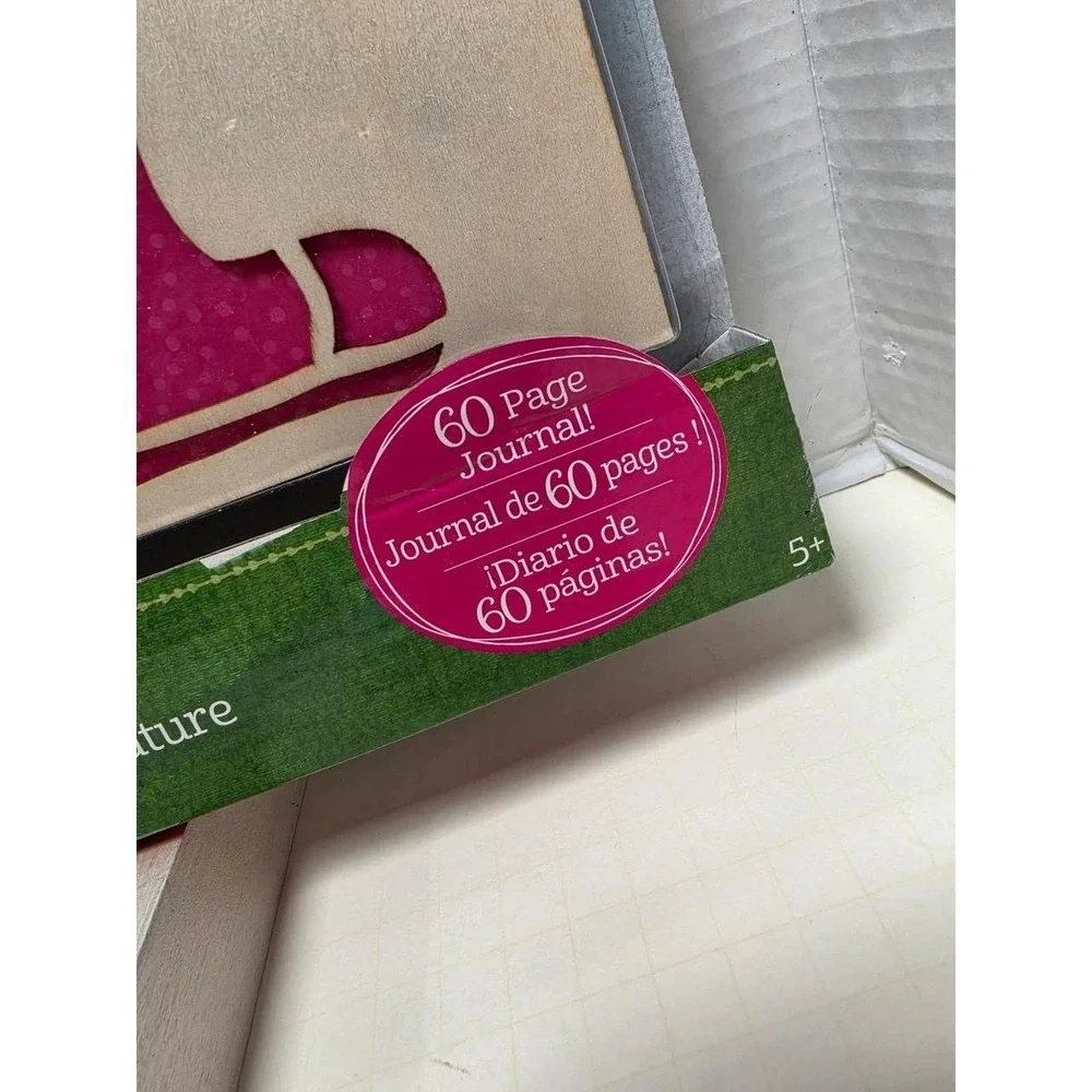 American Girl WellieWishers Nature Journaling Set, featuring a pink floral-theme